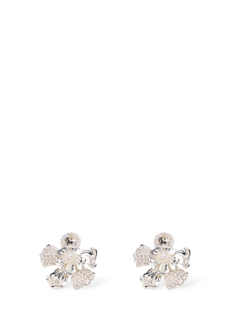 MAGDA BUTRYM Flower Crystal Earrings