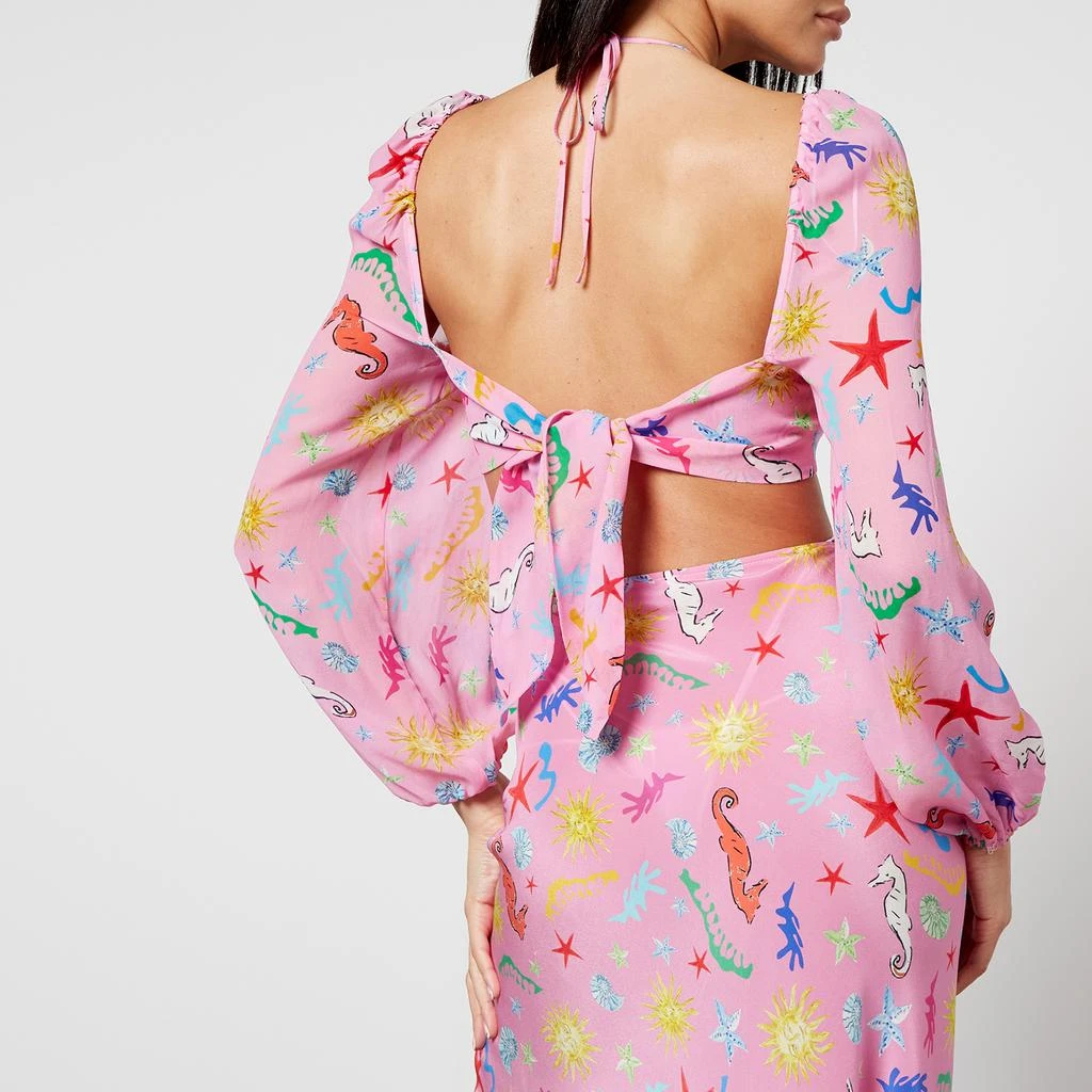 Rixo Rixo Kamilla Printed Silk-Chiffon Midi Dress 4