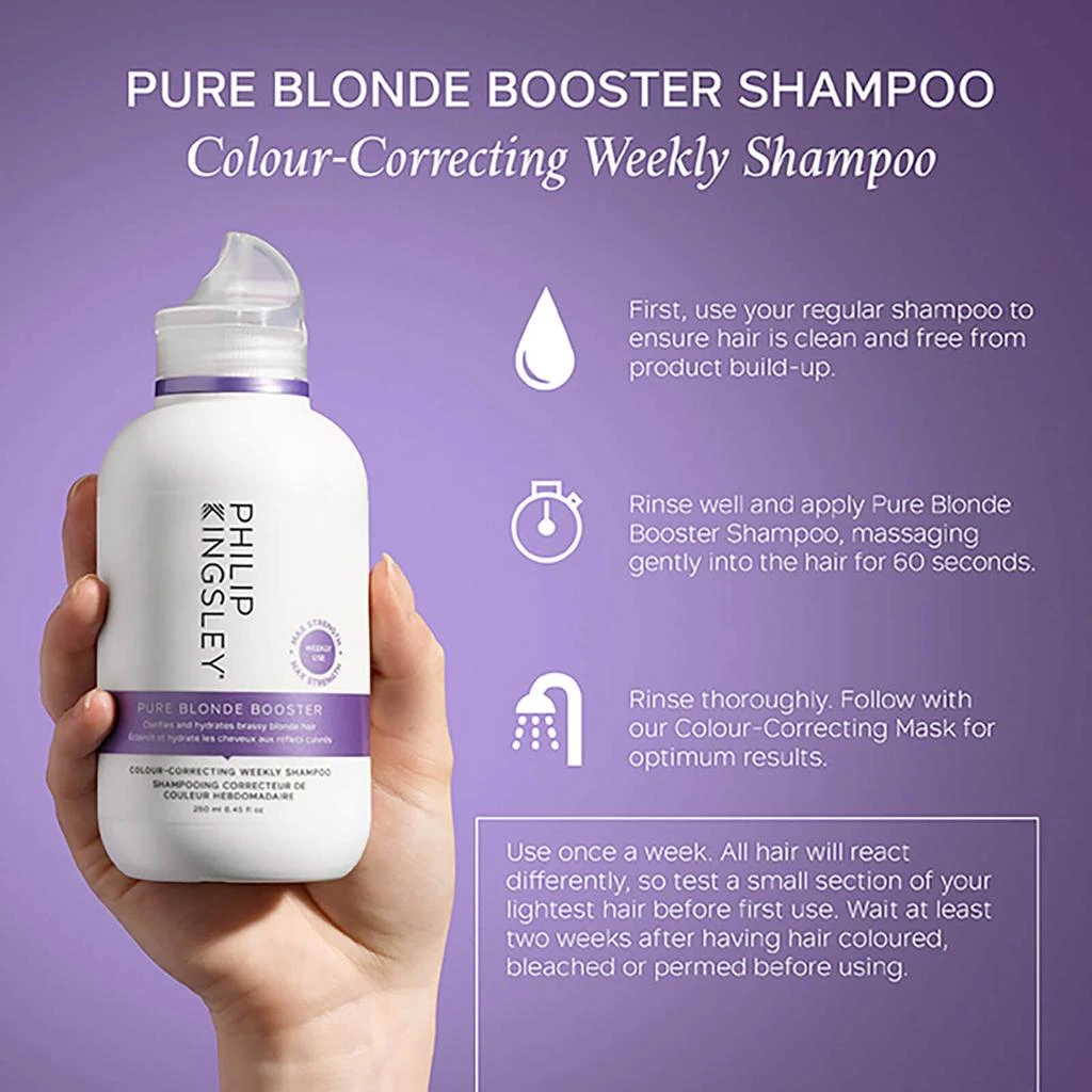 Philip Kingsley Philip Kingsley Pure Blonde Booster Shampoo 75ml 3