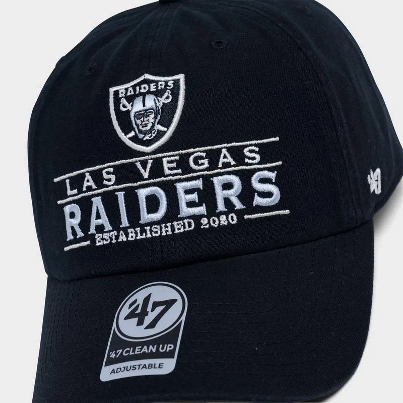 47 Brand 
47 Las Vegas Raiders NFL Vernon Clean Up Strapback Hat 4