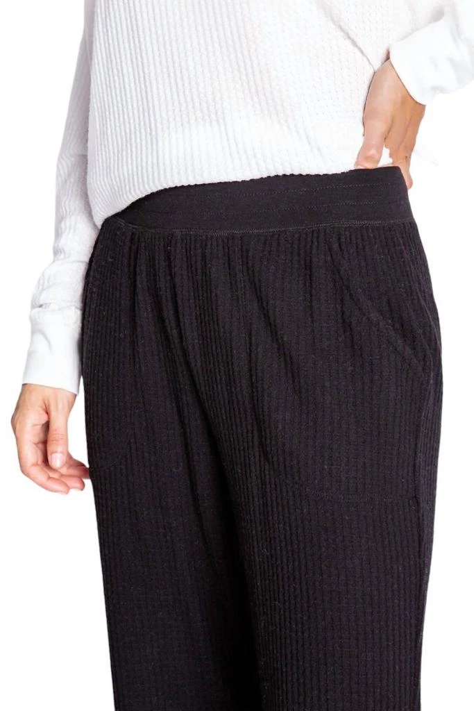 PJ Salvage Plush And Thermal Sweatpants In Black 4