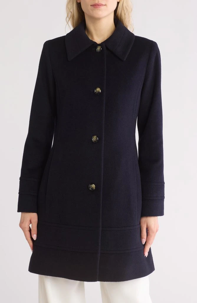 Fleurette Wool Blend Fit & Flare Coat 1