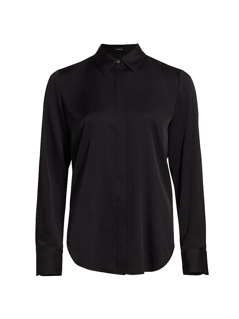 Tシャツ・カットソー Theory SS25 'PK Label Wrap' blouse (O1102503 B6M) Wrap blouse THEORY O1102503 B6M - Ancote