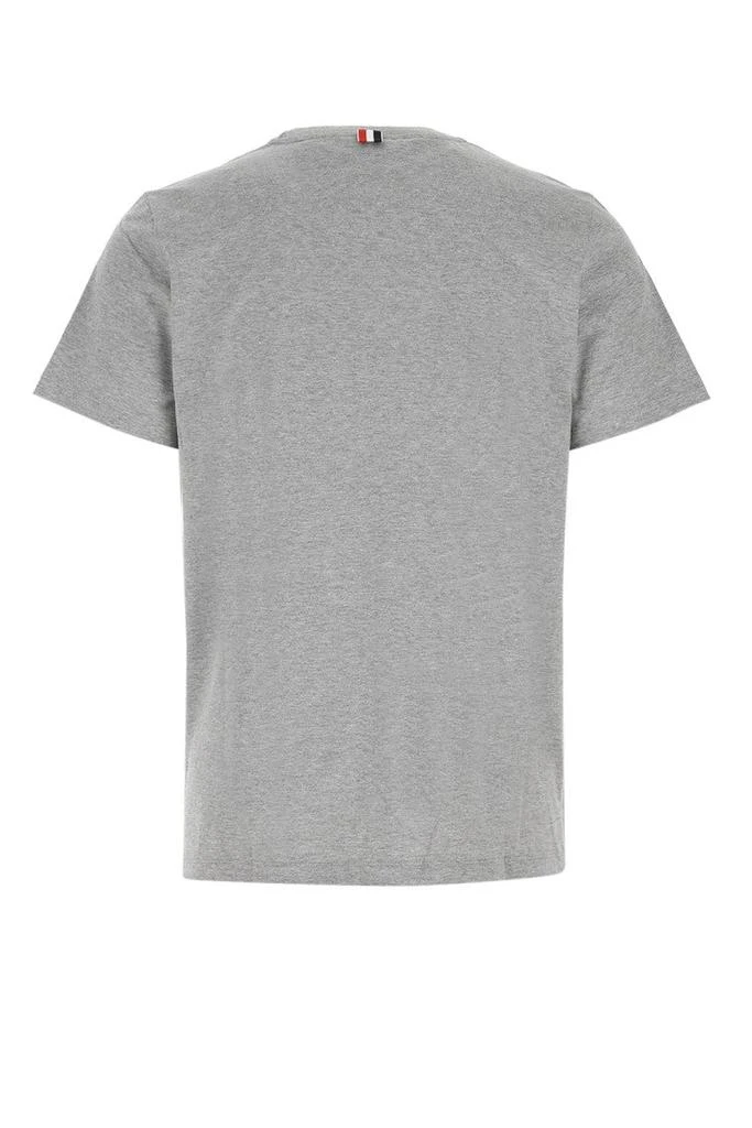 Thom Browne Heathered Grey Short-Sleeved Crew Neck T-Shirt 2