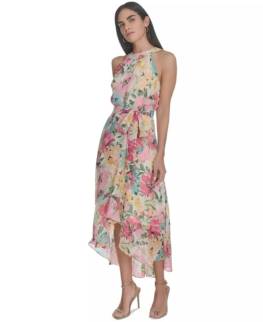 Jessica Howard Petite Floral-Print High-Low Midi Dress 2