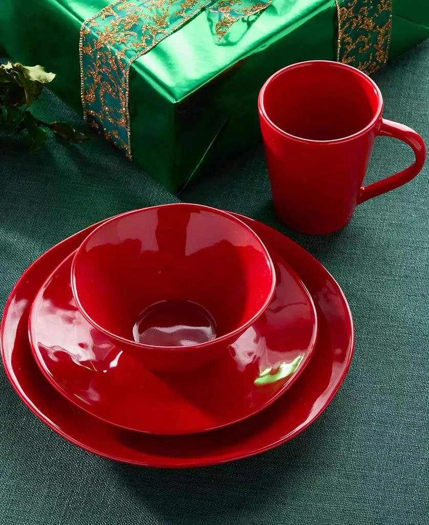 Certified International Berry Red Christmas 16-Pc. Dinnerware Set, Service for 4 4