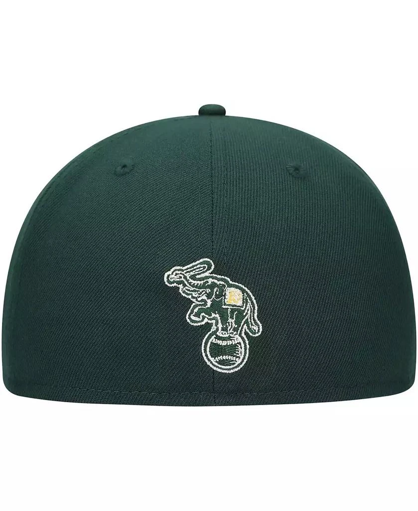 New Era Men's Green Oakland Athletics Shadow Logo 59FIFTY Fitted Hat 4