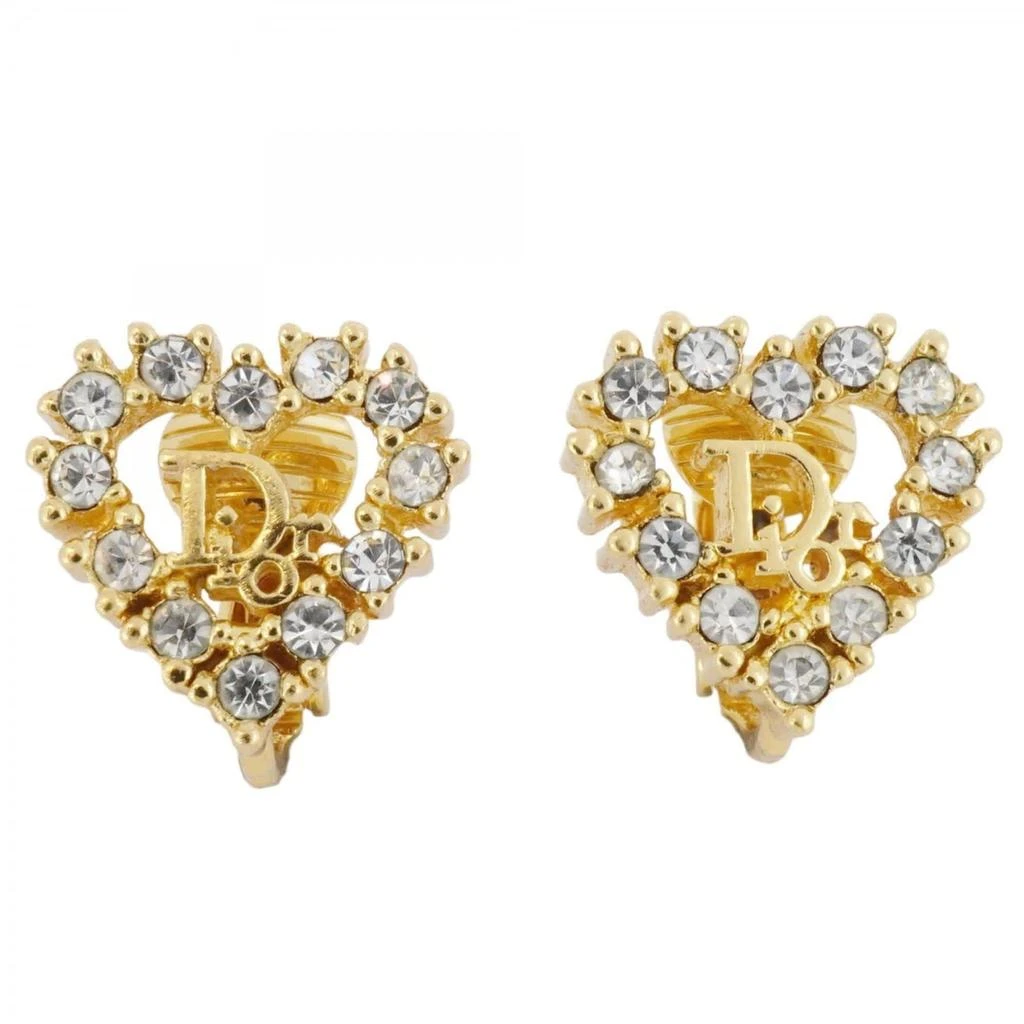 Dior Plating Clip Earrings (Pre-Owned)