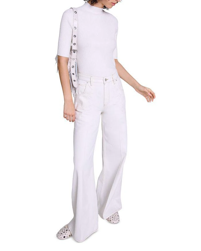 Maje Ploom Jeans in White 7