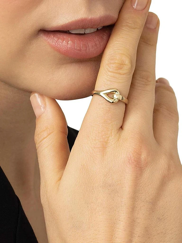 Oradina 14K Yellow Gold Forever Linked Ring 3
