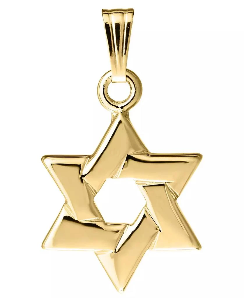 Macy's Children's Star of David Pendant in 14k Yellow Gold 1