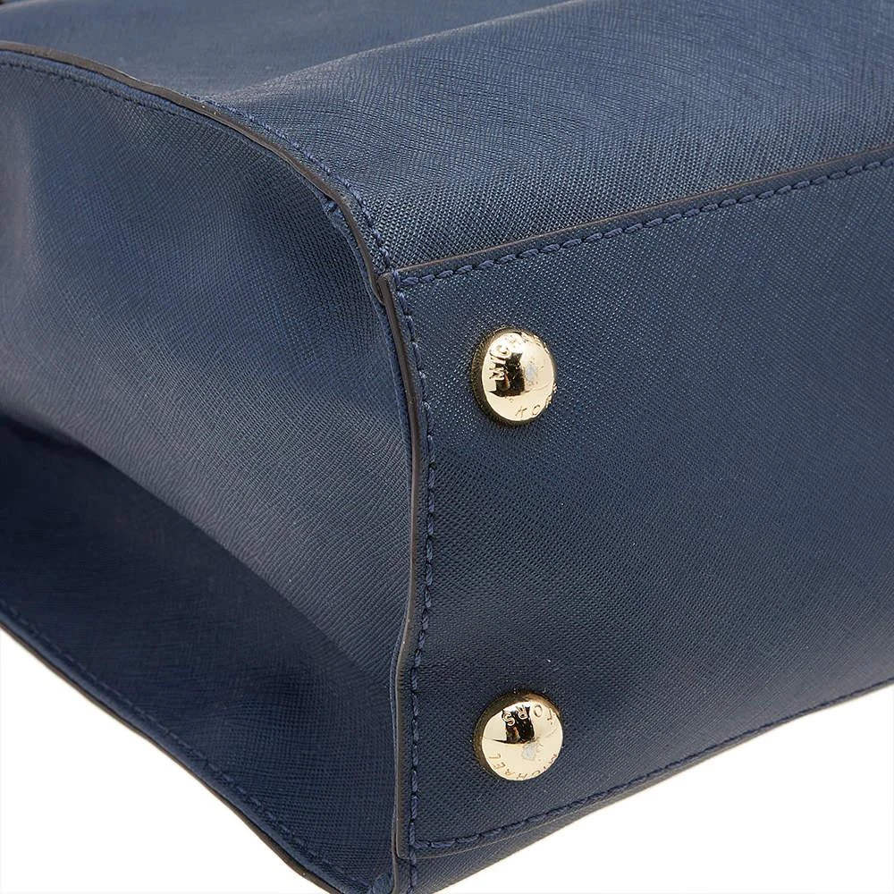Michael Kors MICHAEL Michael Kors Blue Saffiano Leather Large Hamilton Tote 10