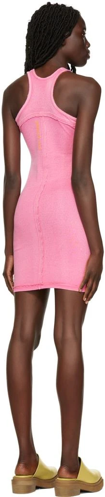Eckhaus Latta Pink Lapped Minidress 3