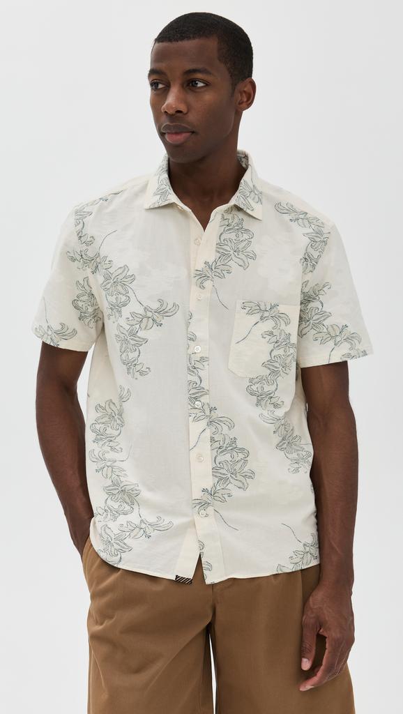 Billy Reid Watercolor Jacquard Treme Shirt