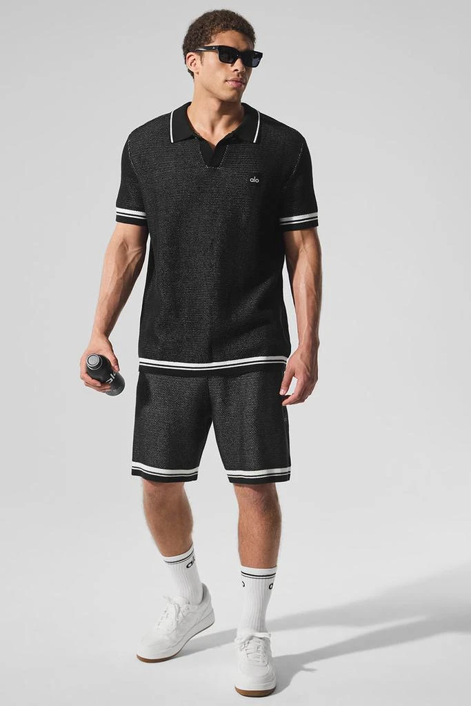 Alo Sports Club Sweater Knit Polo - Ivory 3