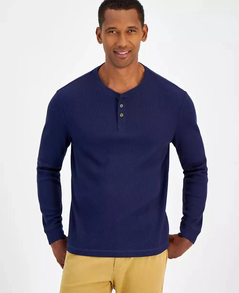 Club Room Men's Thermal Long-Sleeve Henley, Created for Macy's 1