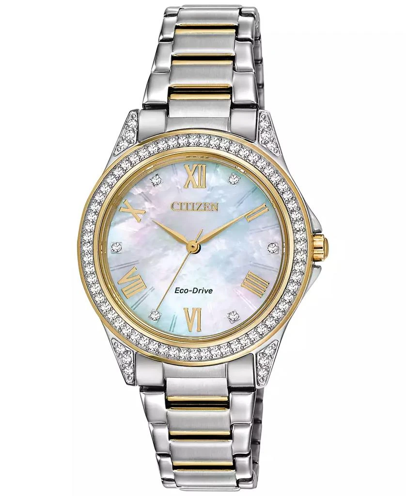 Citizen Drive From Eco-Drive Women's Two-Tone Stainless Steel Bracelet Watch 34mm 1