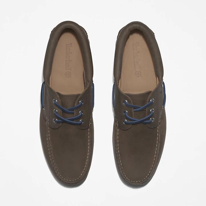 Timberland 3-Eye Lug Handsewn Boat Shoe for Men in Greige