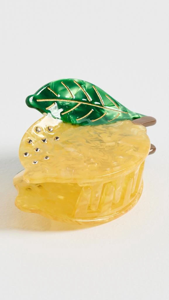 By Adina Eden Rhinestone Accented Lemon Claw Clip
