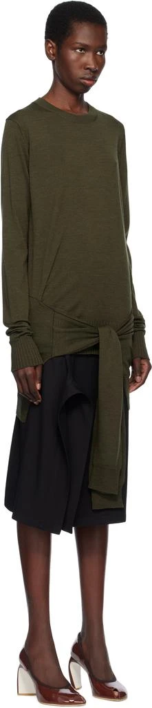 Stella McCartney Khaki Mixed Wool Sweater 2