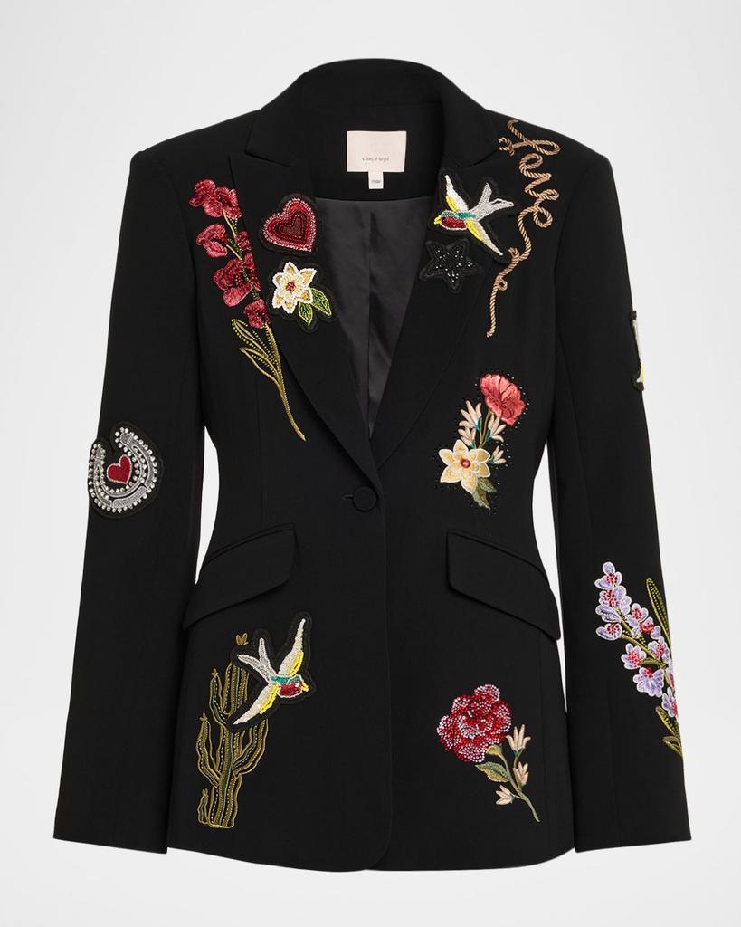 Cinq a Sept Cheyenne Embroidered Western Amour Blazer