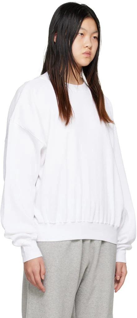 We11done White Crewneck Sweatshirt 2