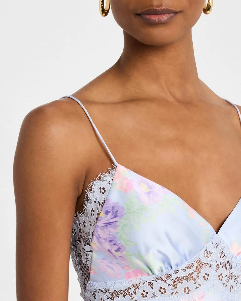 LOVESHACKFANCY Spritely Satin Floral Cami 5