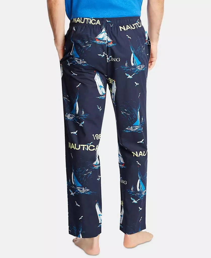 Nautica Men's Cotton Sailboat-Print Pajama Pants 2