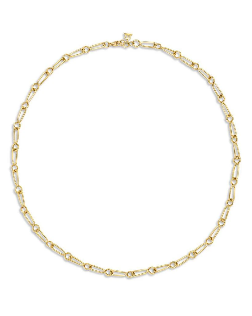 Temple St. Clair 18K Yellow Gold Small River Link Chain Necklace, 18" 1