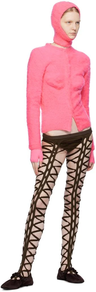 Sinéad O’Dwyer Pink Fingerless Opera Gloves 3