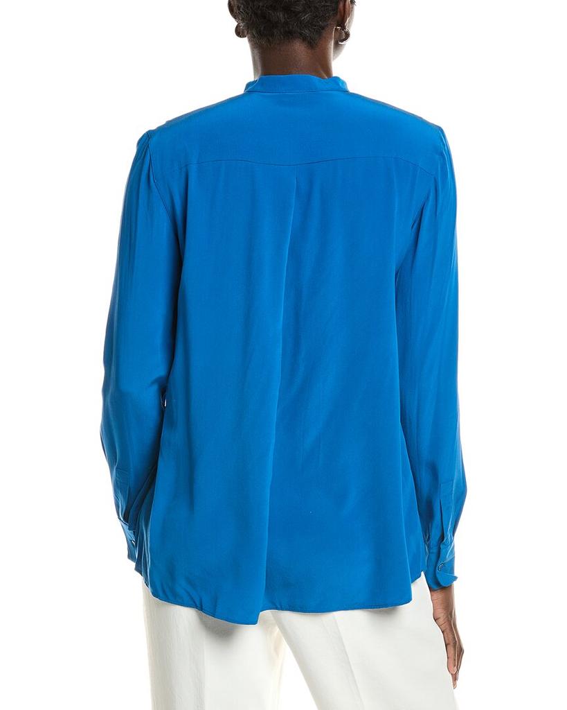 Akris Ruffle Silk Blouse