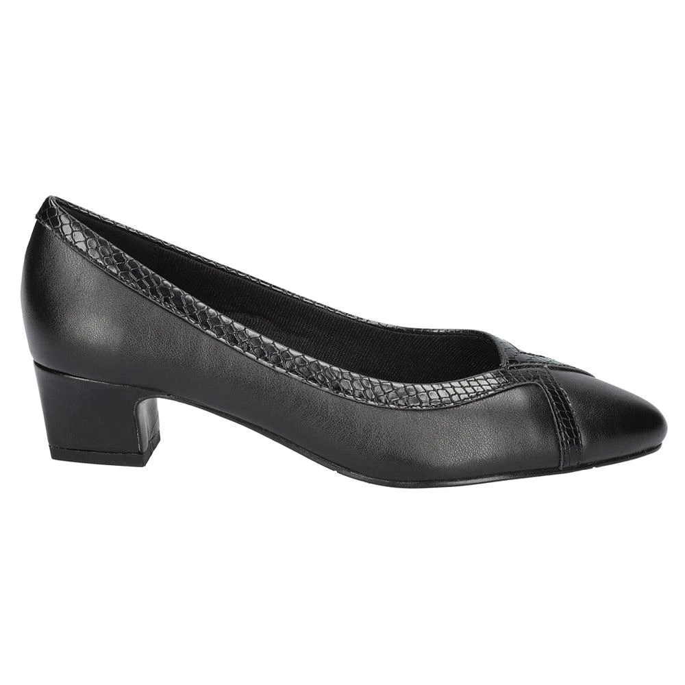 Easy Street Myrtle Round Toe Block Heel Pumps 1