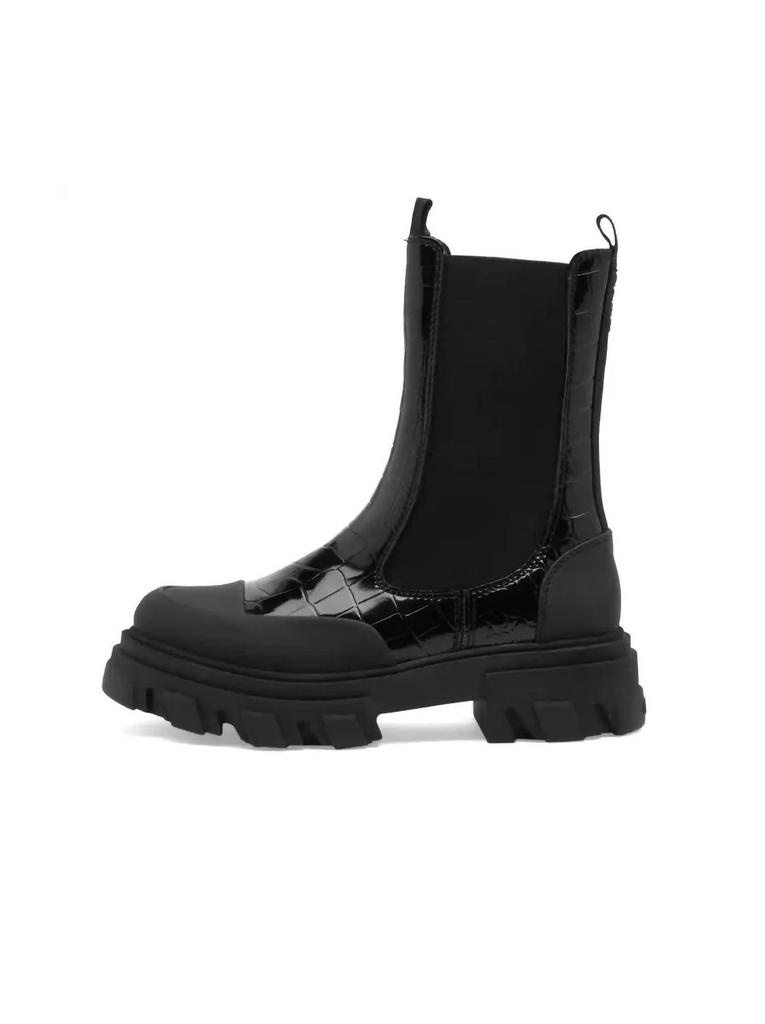 Ganni Ganni - Women's Cleated Mid Chelsea Boot