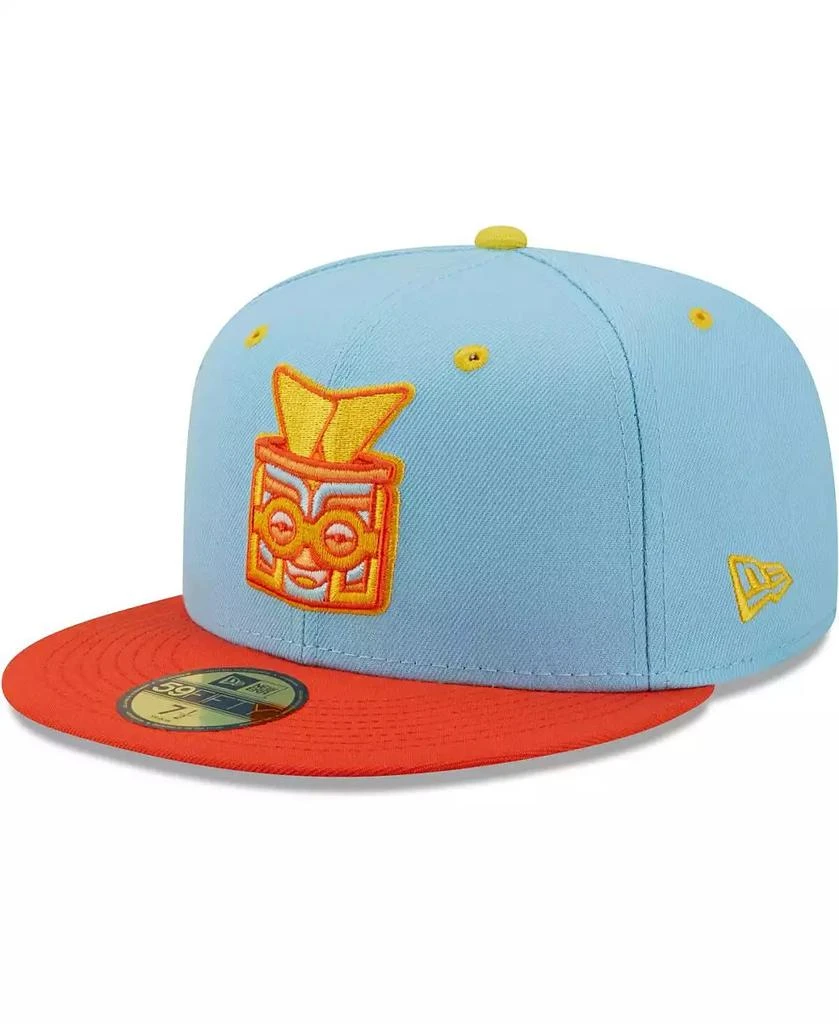 New Era Men's Light Blue, Orange Rayados de Winston-Salem Copa De La Diversion 59FIFTY Fitted Hat 1