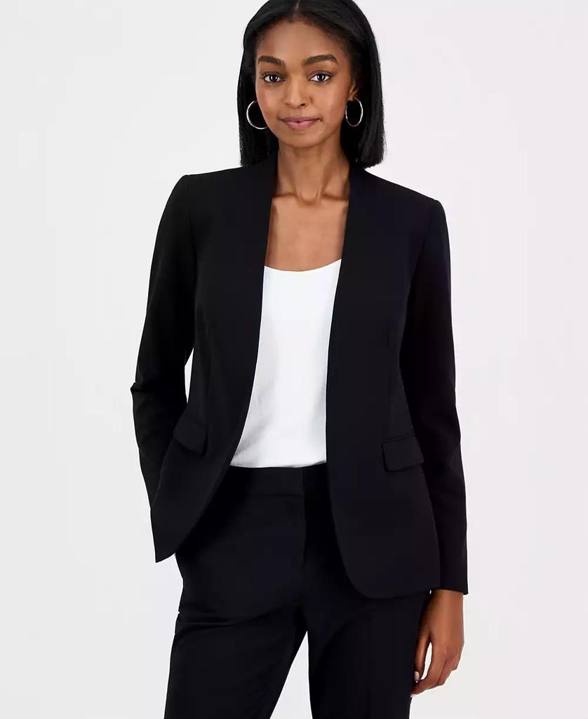 Bar III Women's Bi-Stretch Collarless Open-Front Blazer, Created for Macy's