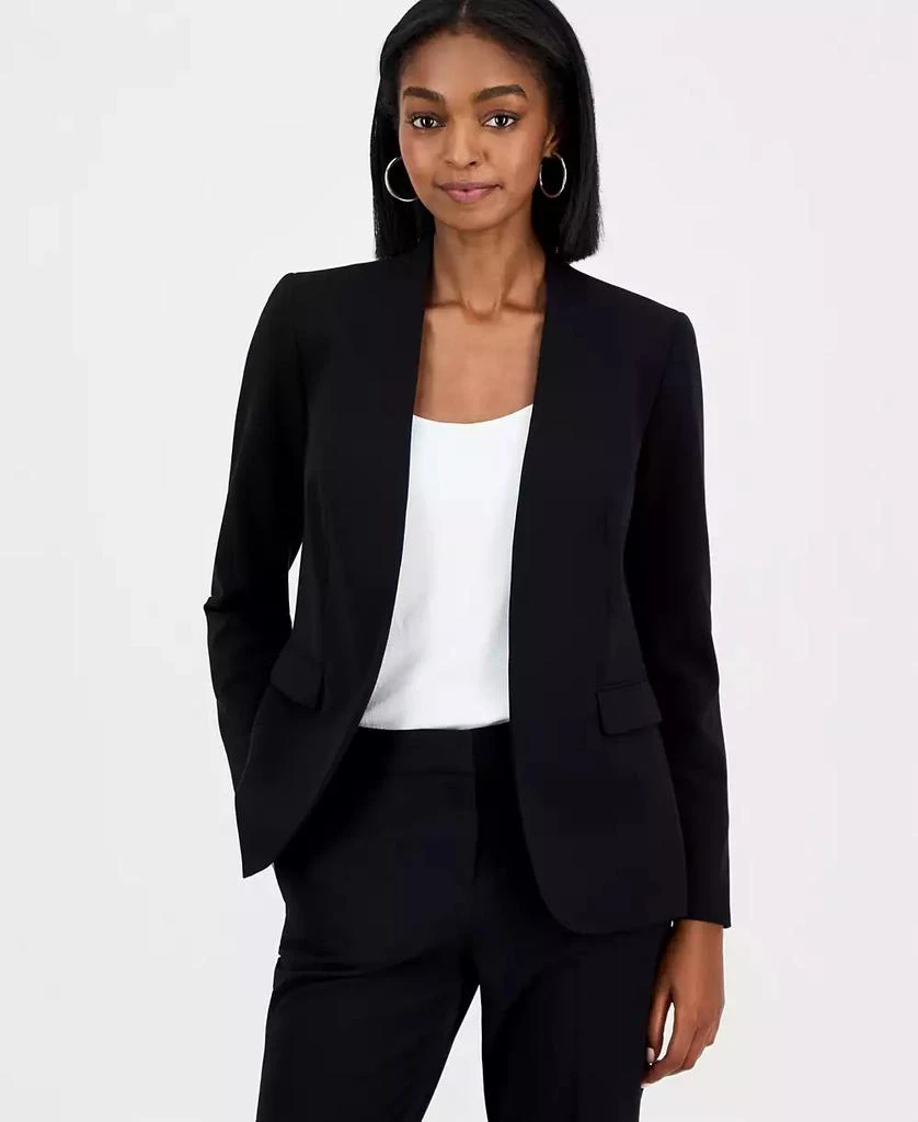 Bar III Women's Bi-Stretch Collarless Open-Front Blazer, Created for Macy's 1