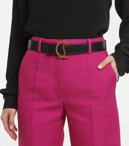 Christian Louboutin CL logo leather belt 2
