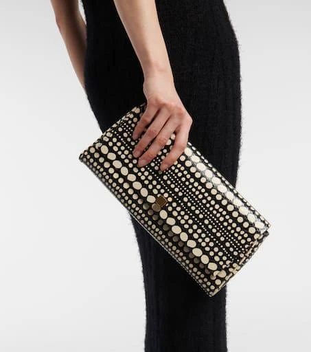 Khaite Audrey snake-effect leather clutch 2