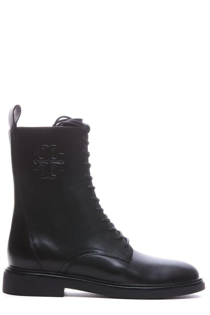 Tory Burch Tory Burch Logo Embossed Side-Zip Combat Boots 1