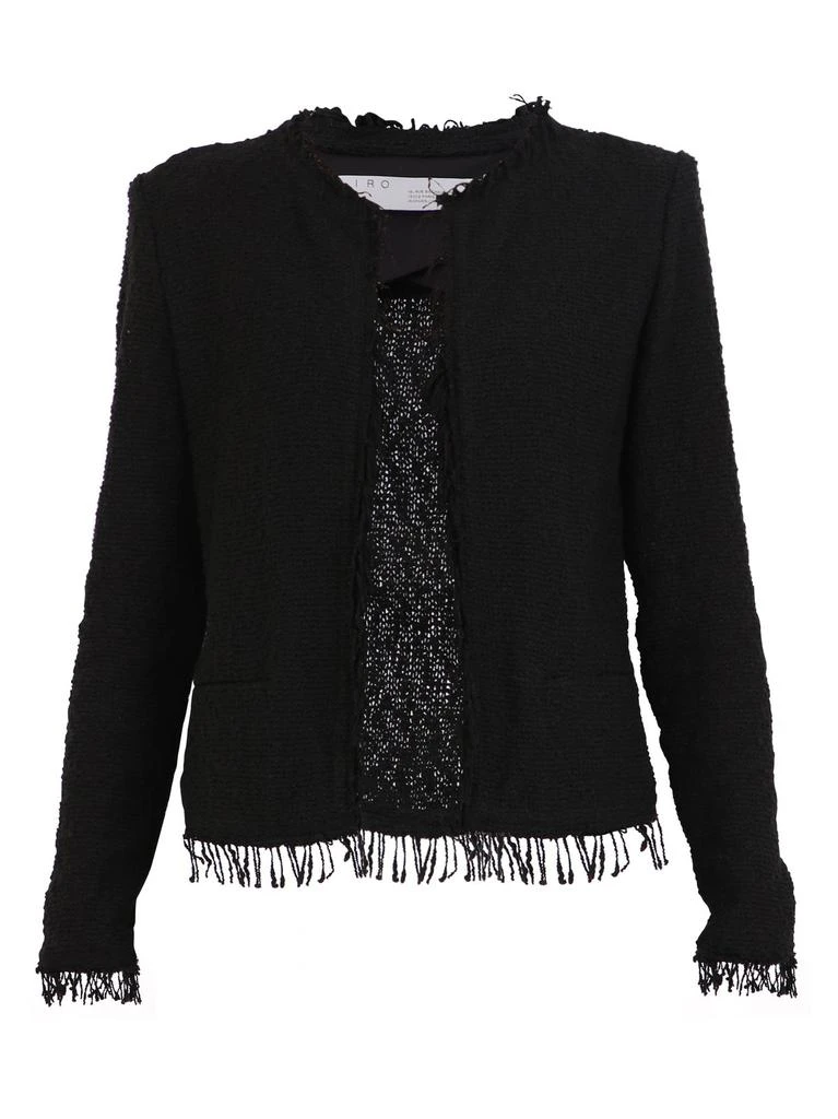 IRO Iro Shavani Crewneck Fringed Jacket 1