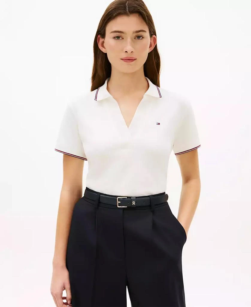 Tommy Hilfiger Women's Johnny Collar Short-Sleeve Polo T-Shirt