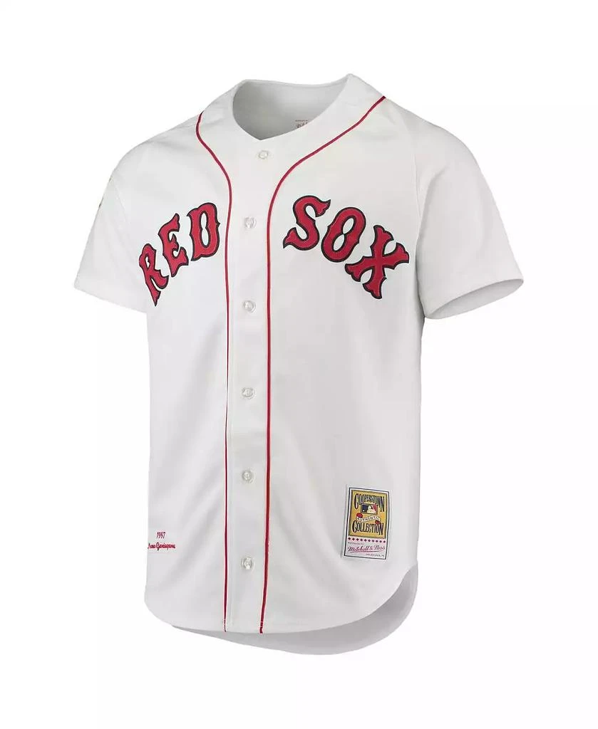 Mitchell
Ness Men
s Nomar Garciaparra White Boston Red Sox 1997 Cooperstown Collection Authentic Jersey 3