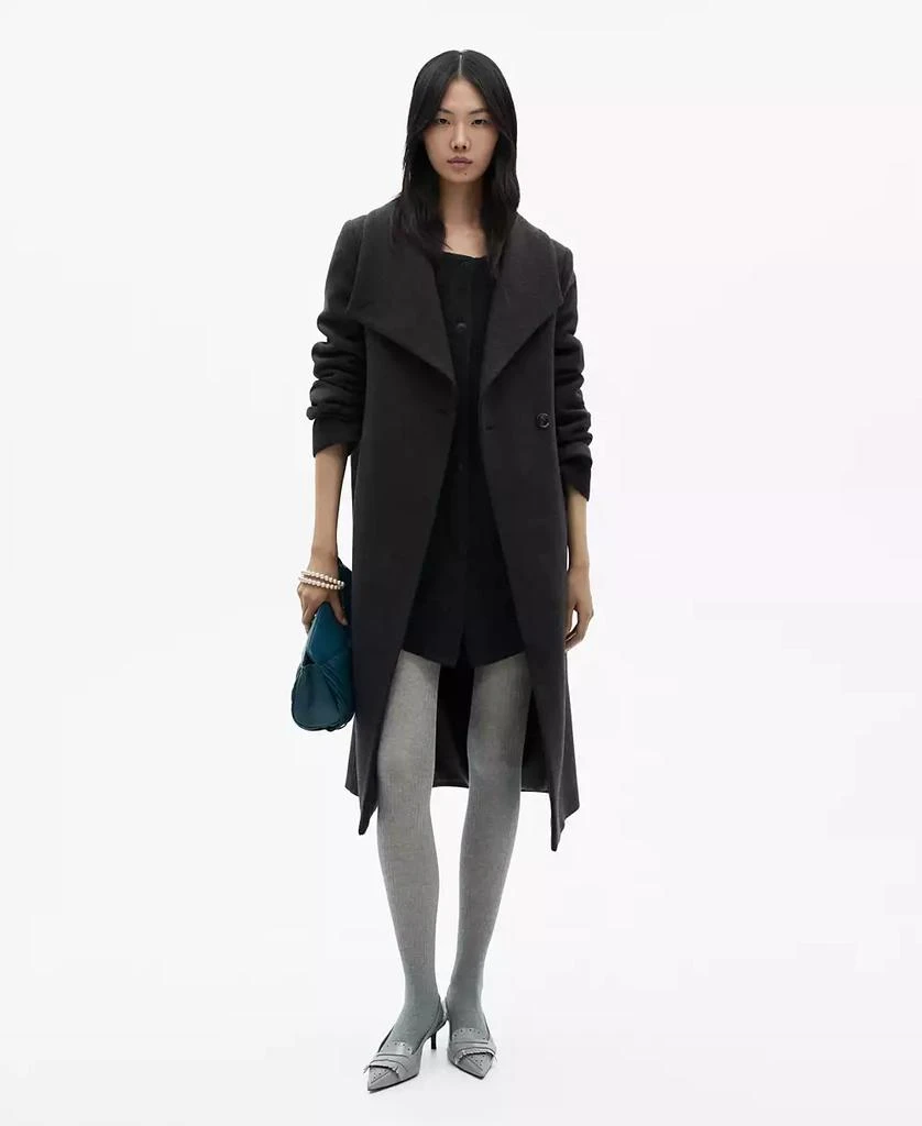 Mango Women's Belted Woolen Coat 1
