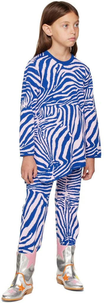 M’A Kids Kids Blue 
Pink Zebra Lounge Pants 4