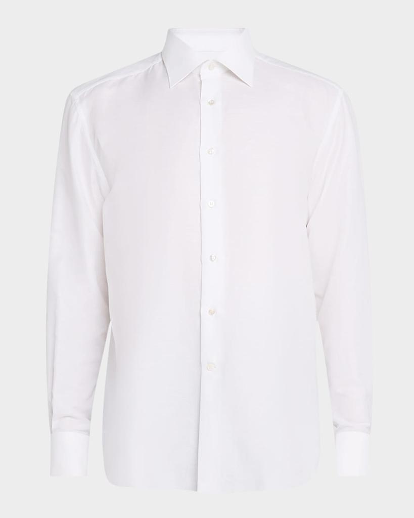 Stefano Ricci Men's Cotton-Linen Dress Shirt