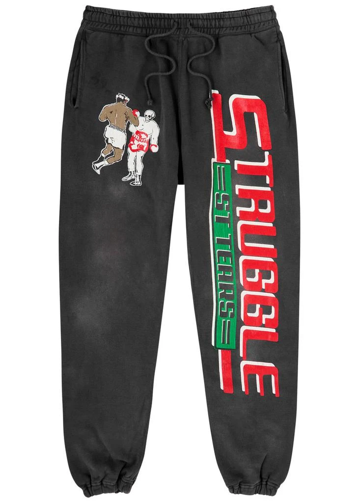 SAINT MXXXXXX Denim Tears Struggle printed cotton sweatpants 1