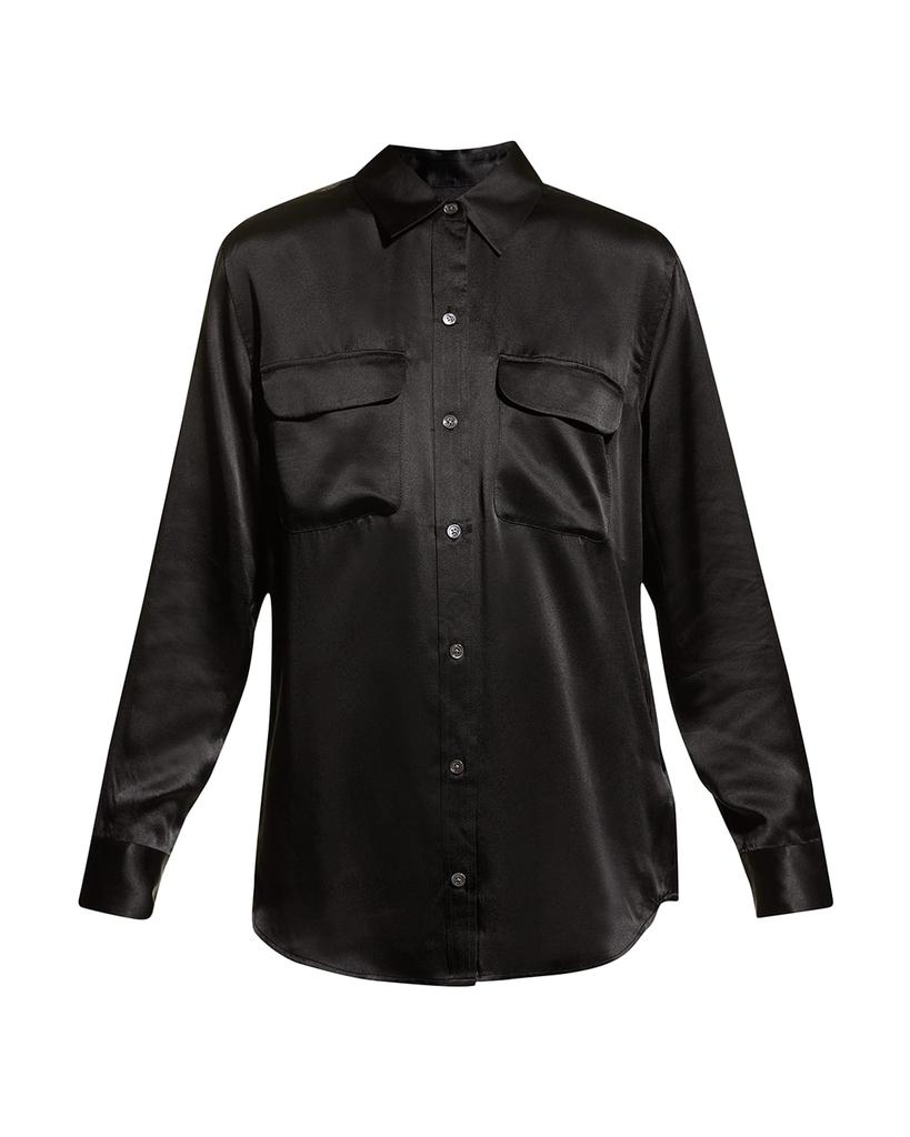 Equipment Signature Solid Button-Down Shirt