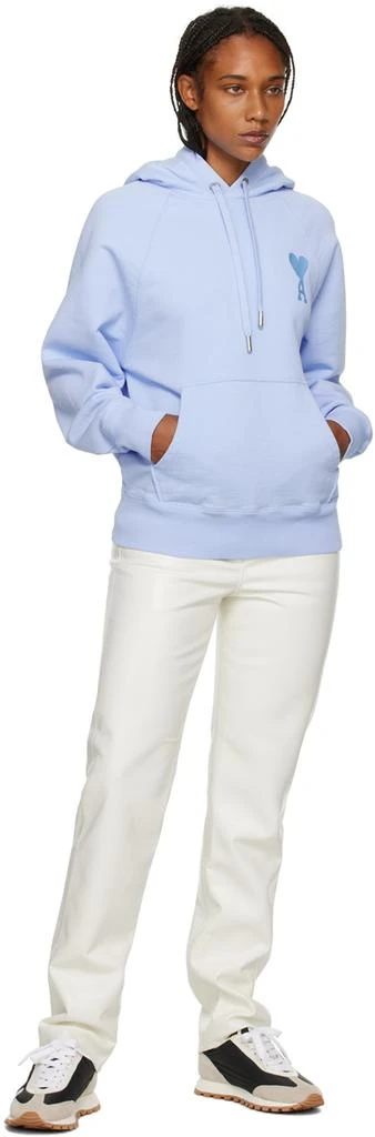 AMI Blue Ami De Cœur Hoodie 4