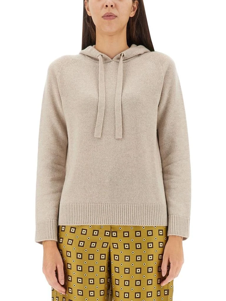 'S Max Mara 'S Max Mara Drawstring Knitted Hoodie 1