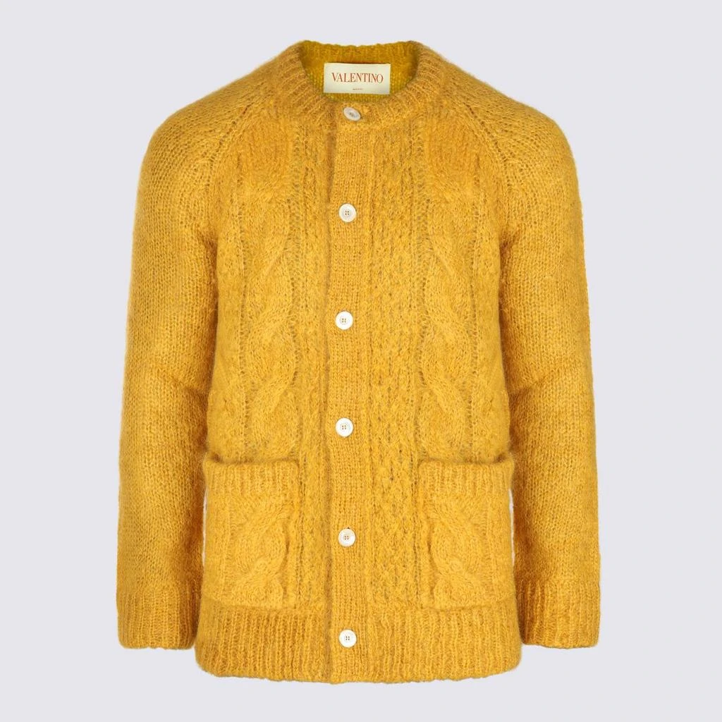 Valentino Valentino Garavani Yellow Wool Knitwear 1